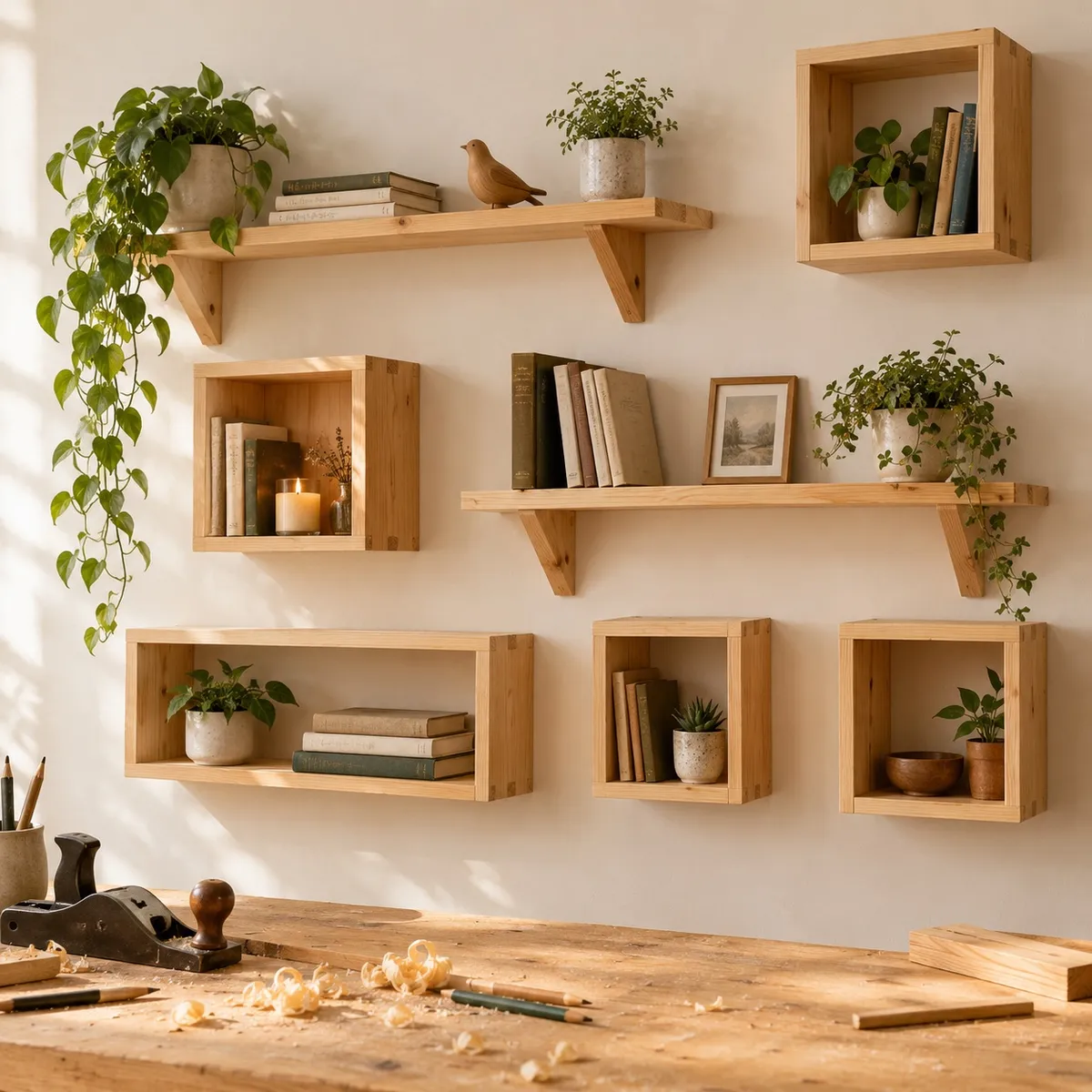 Shelves and wall niches