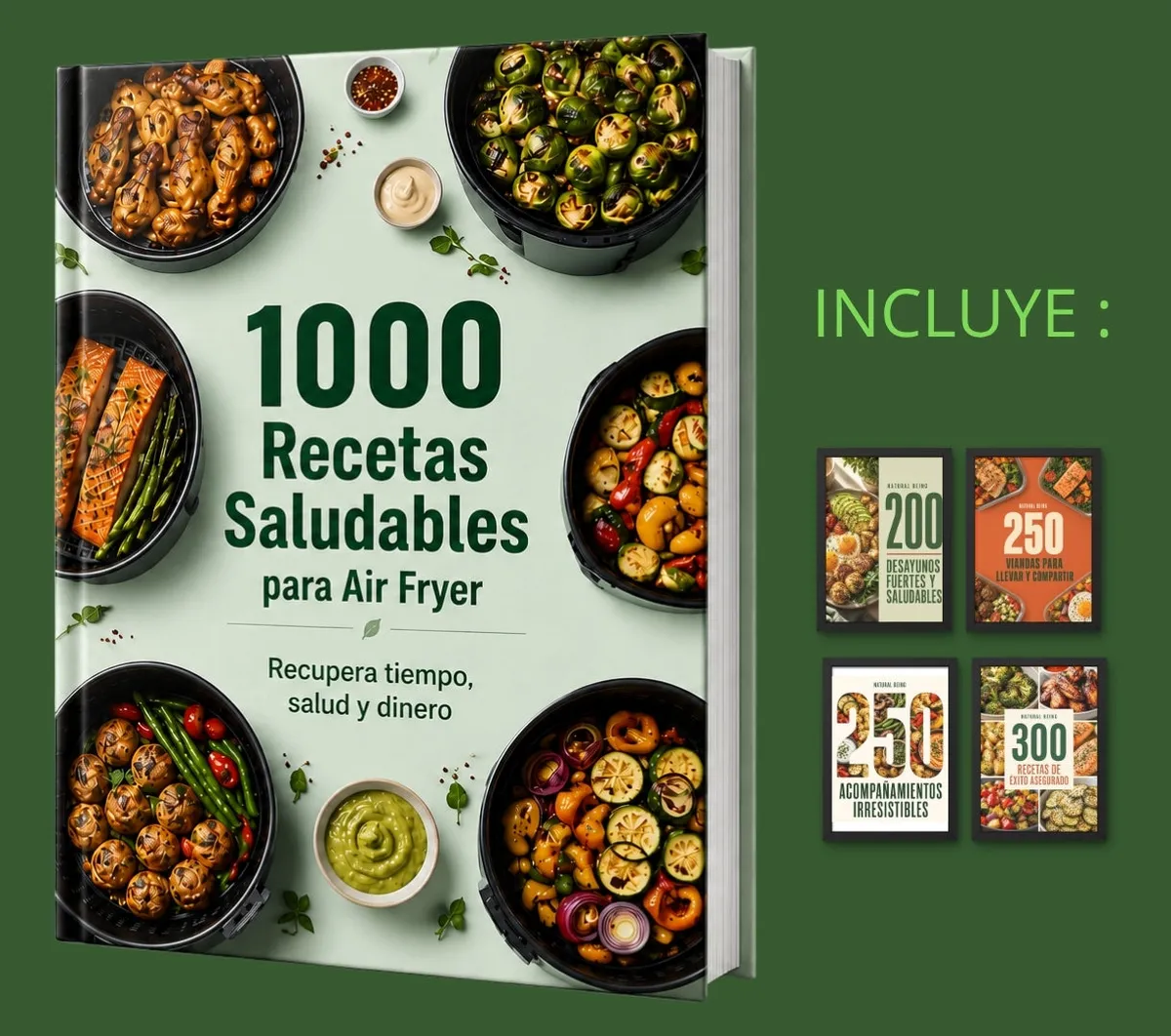 +1000 Recetas Saludables para Air Fryer