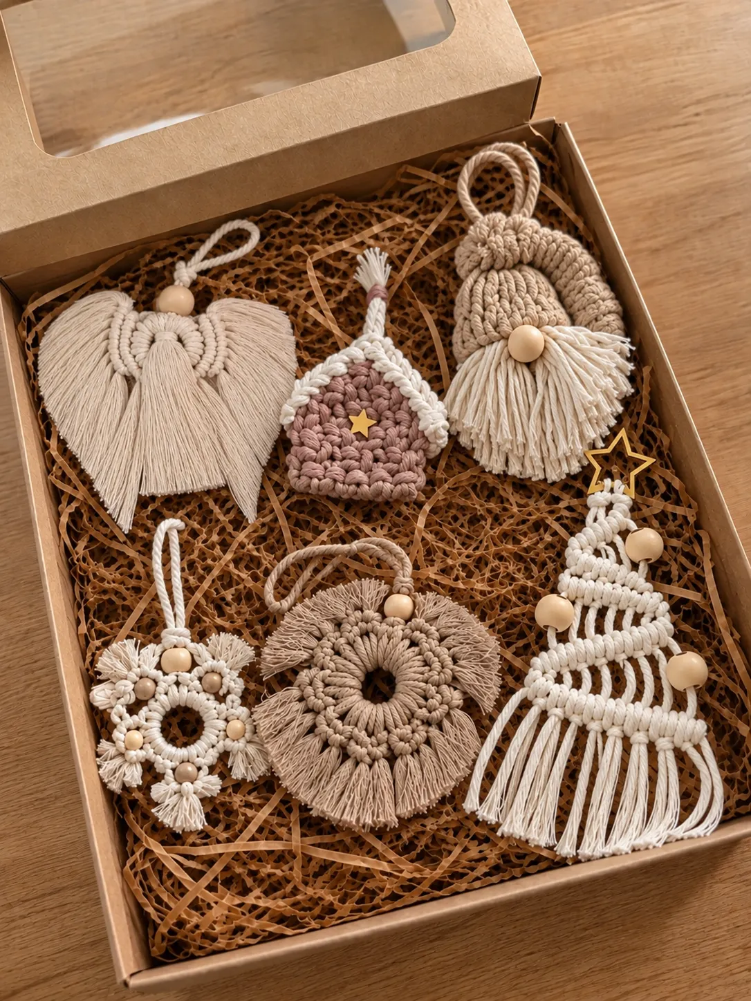 Macramé projects and handmade creations