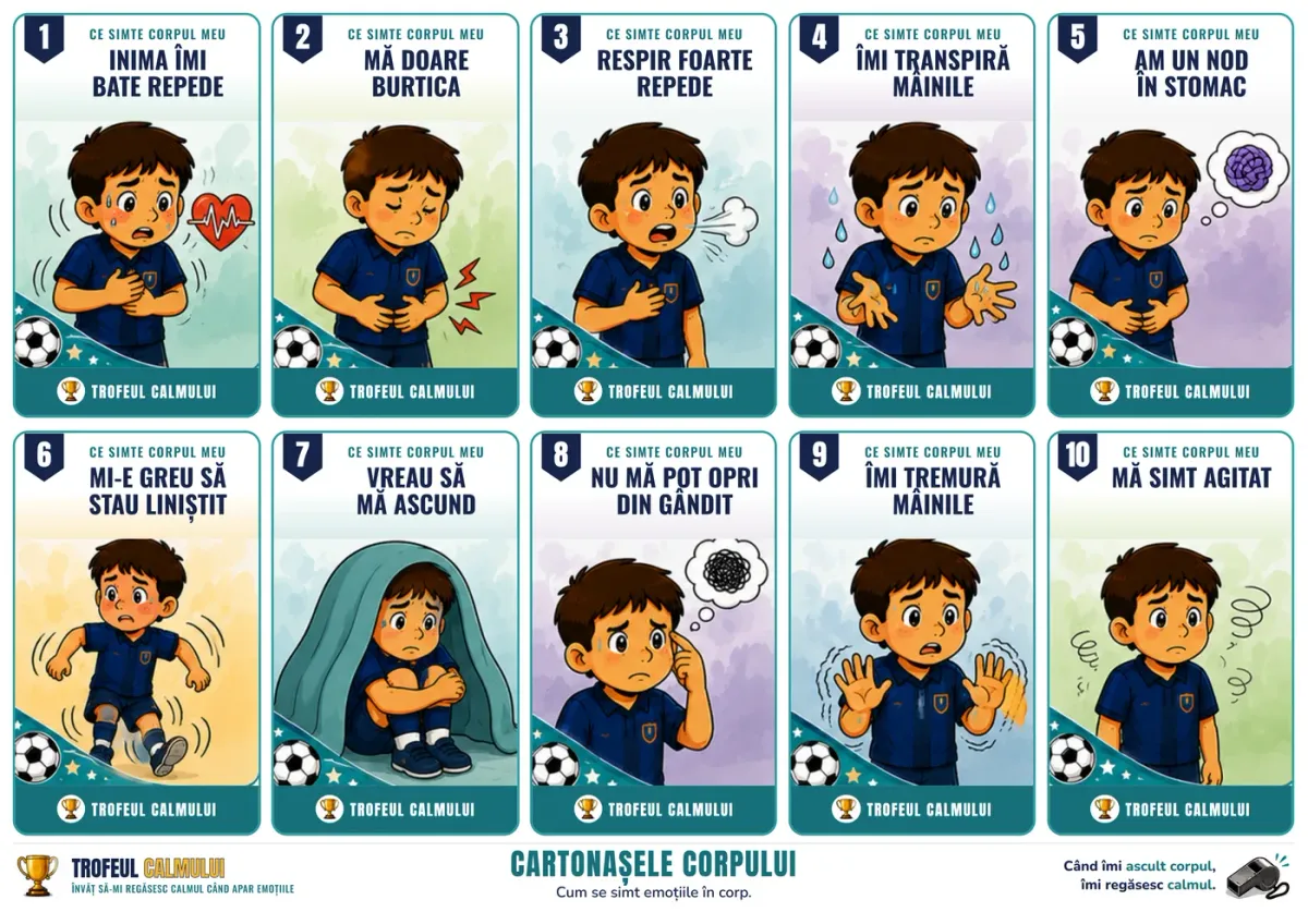 Cartonașele corpului din Trofeul Calmului