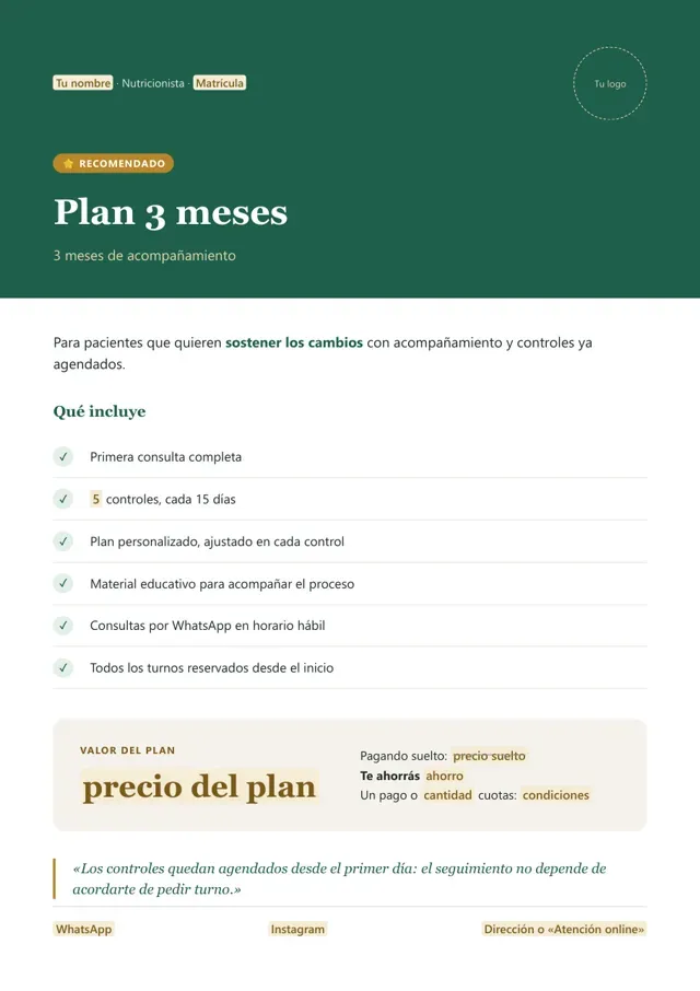 Propuesta Plan 3 meses