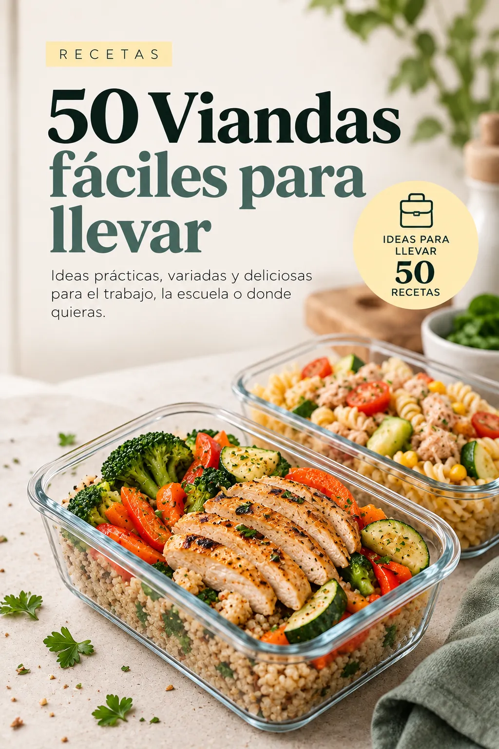 Recetario 50 viandas fáciles para llevar