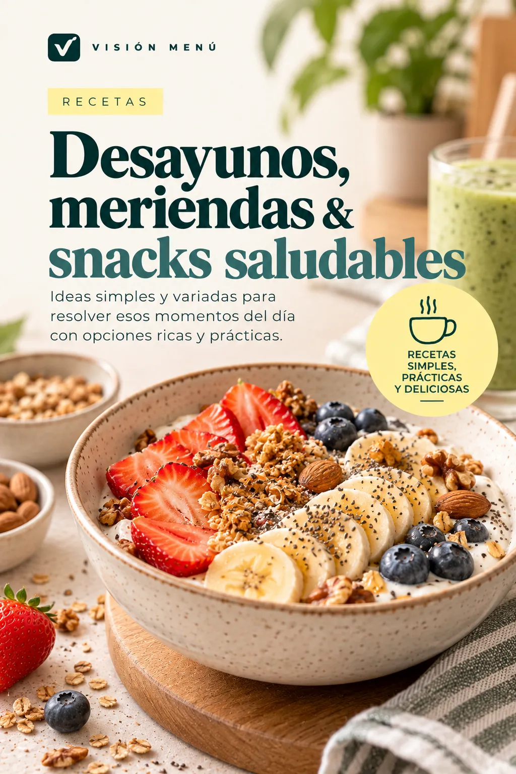 Recetario Desayunos, meriendas y snacks