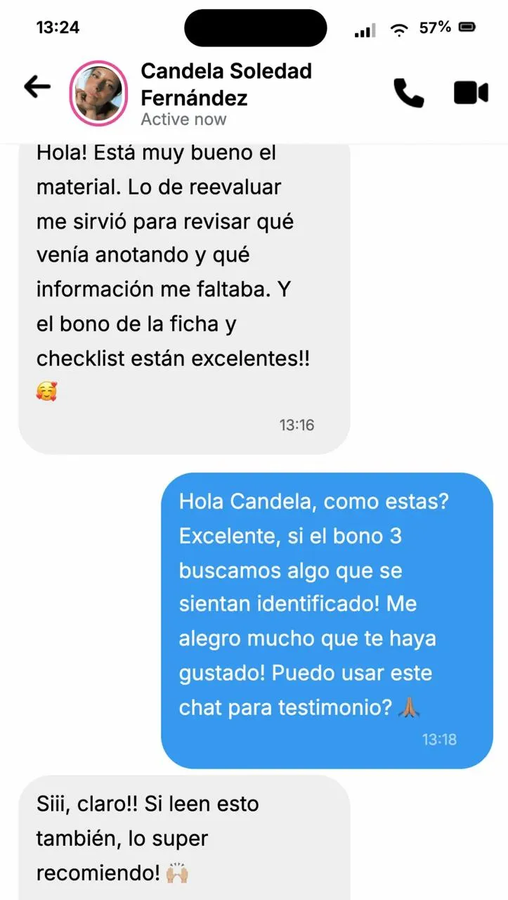 Mensaje recibido de un kinesiólogo — 1 de 4