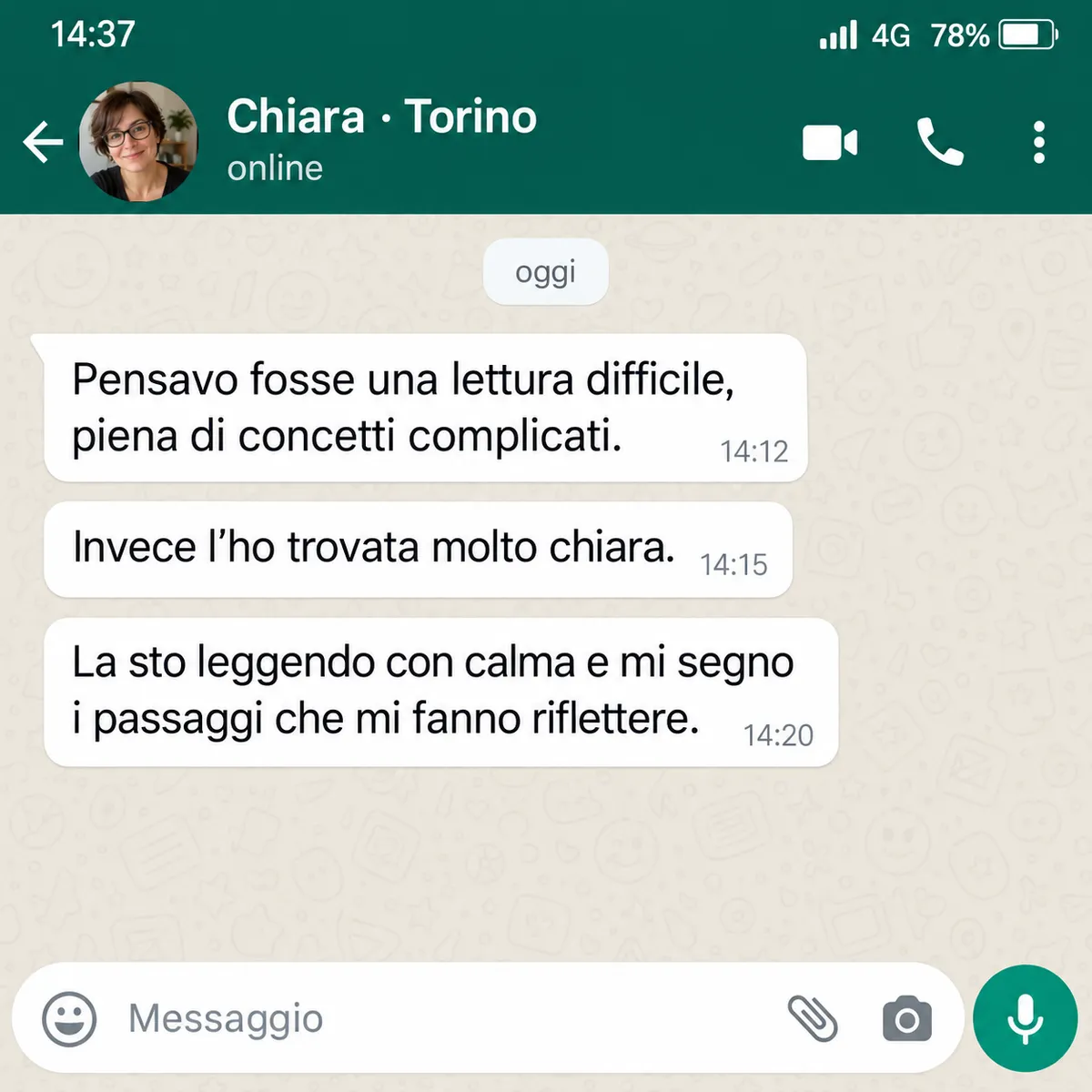 Messaggio di Chiara, Torino