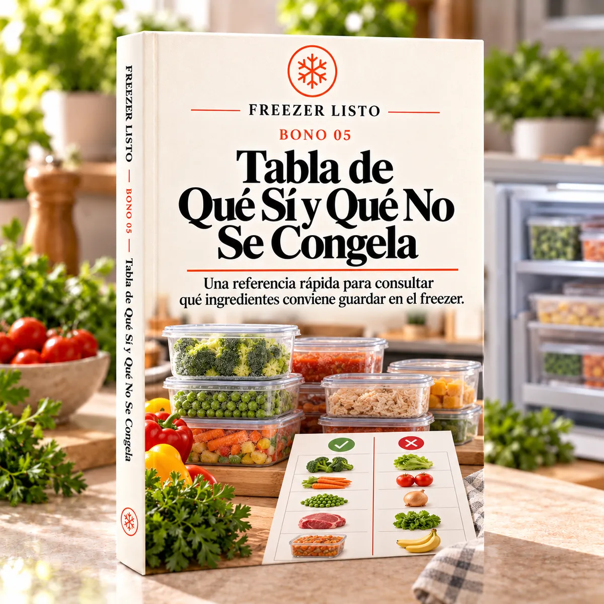Tabla de Qué Sí y Qué No Se Congela