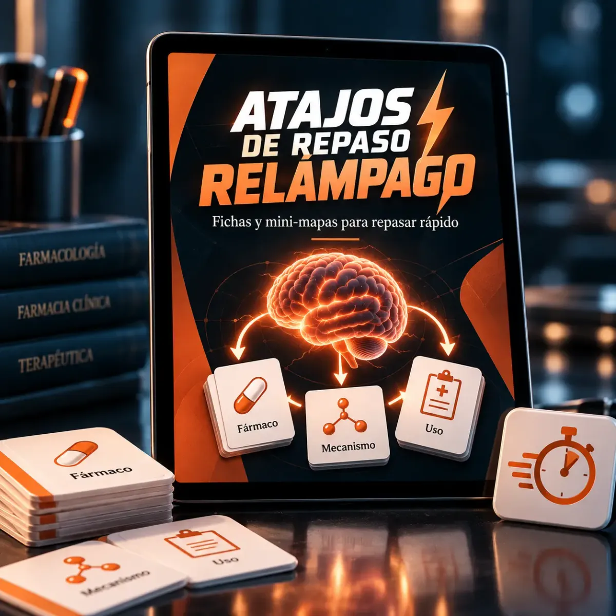 Mockup Bonus 2 — Atajos de Repaso Relámpago