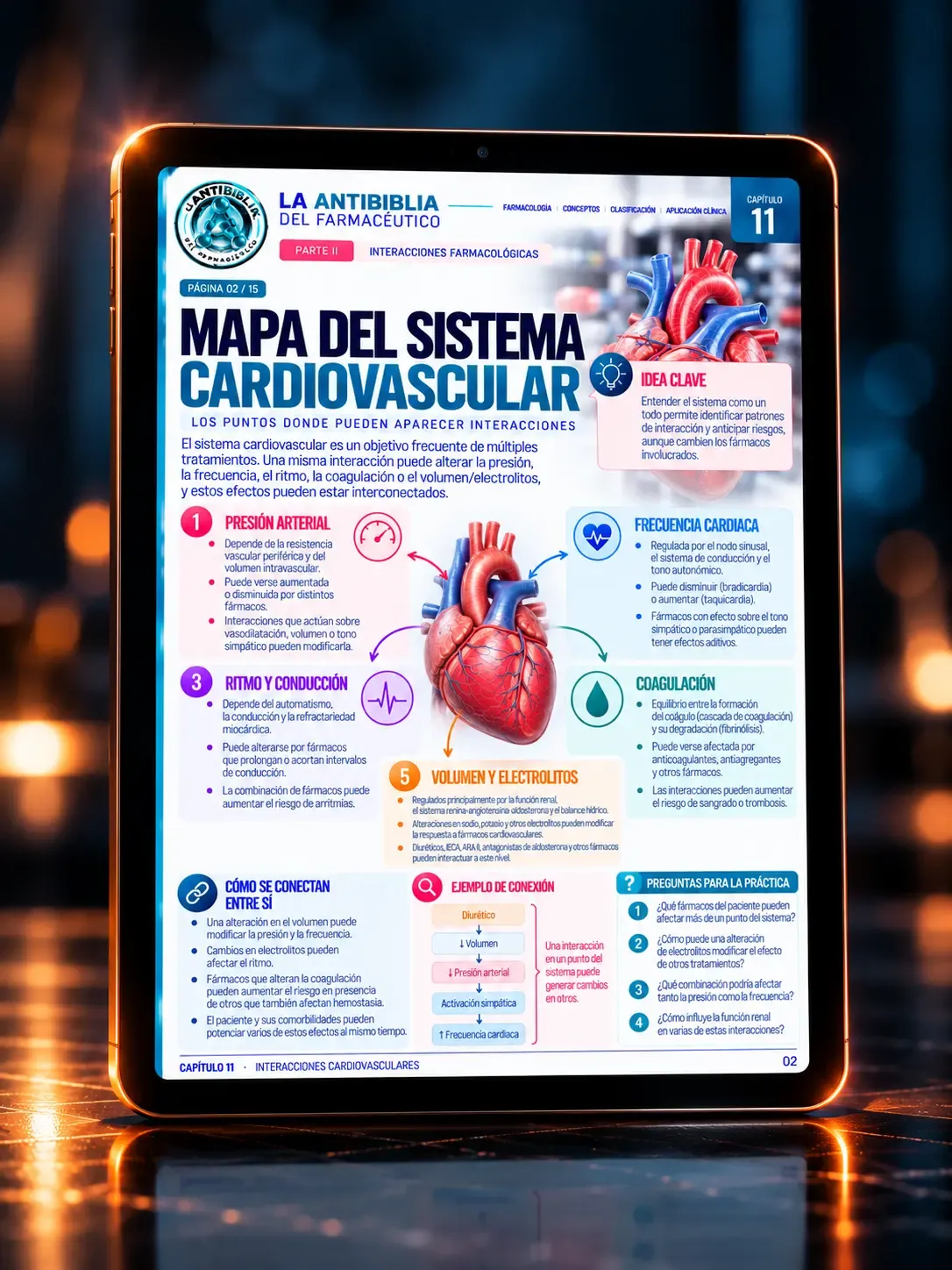 Mapa del Sistema Cardiovascular de La Antibiblia del Farmacéutico