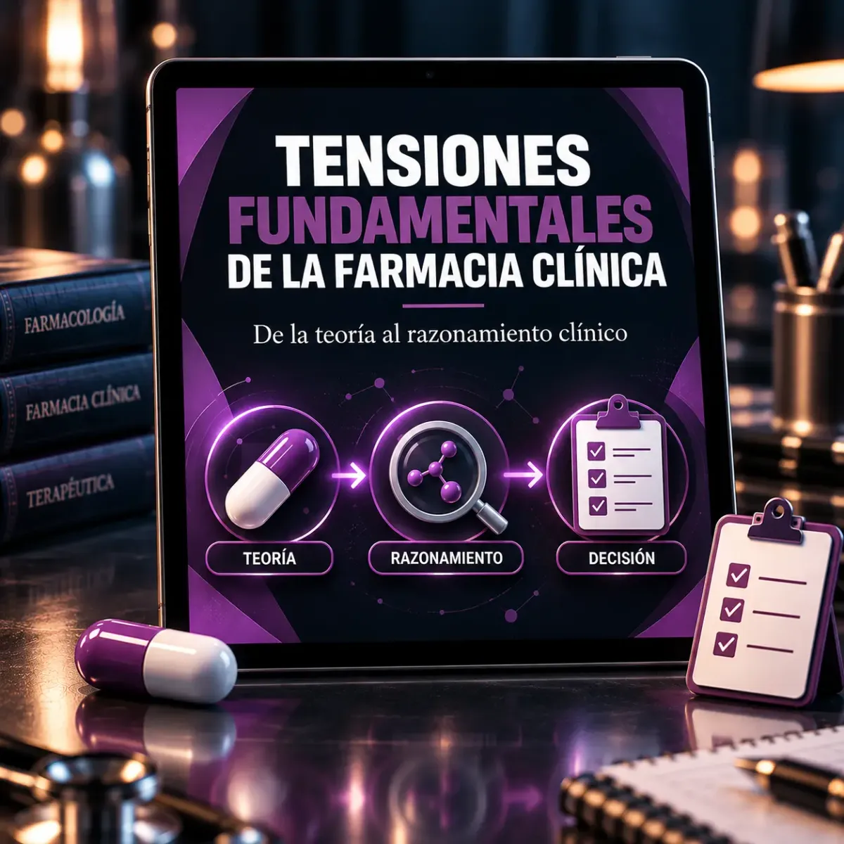 Mockup Bonus 1 — Tensiones Fundamentales de la Farmacia Clínica