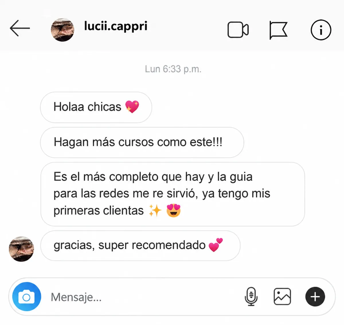 Testimonio de alumna MUSE