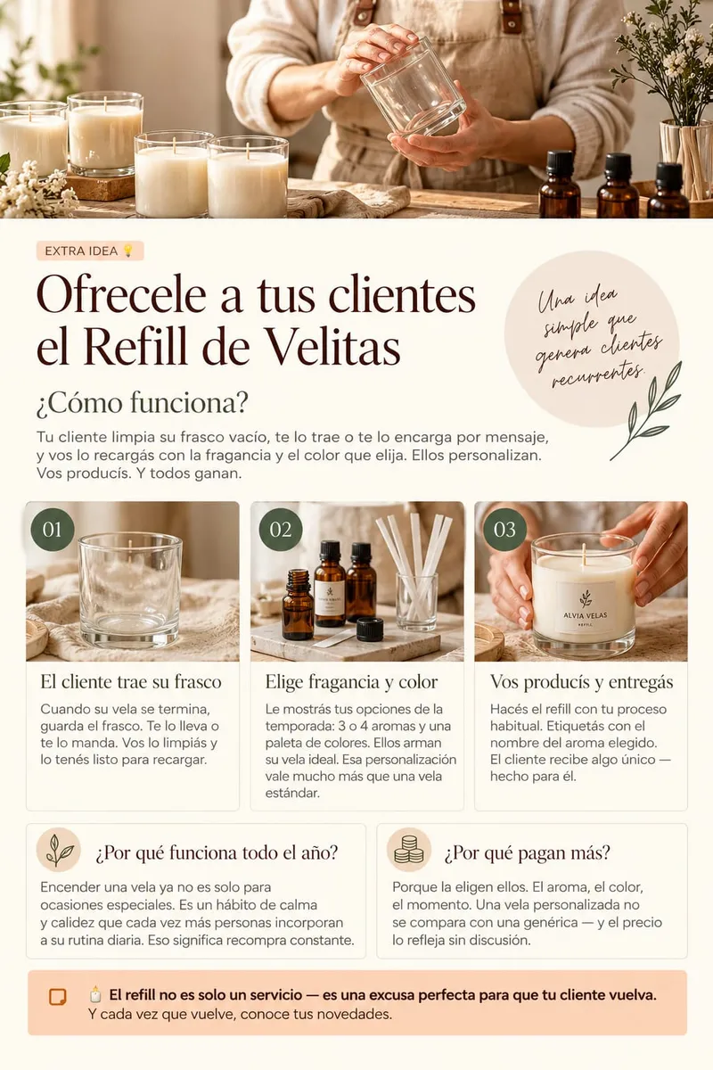Idea extra: Refill de velitas